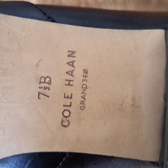 Cole Haan Womens Leah Skimmer Black Leather Dress Pointed Toe Flats S-7.5 - Picture 9 of 9